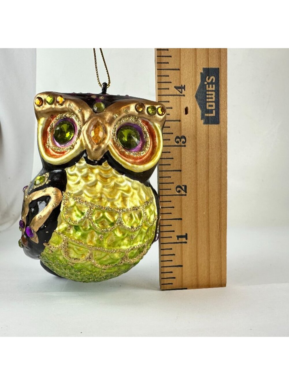 Katherine's Collection Blown Glass Owl Ornament
